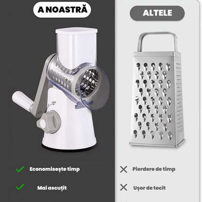 RazorPro – Răzătoare manuală rotativă pentru legume și fructe