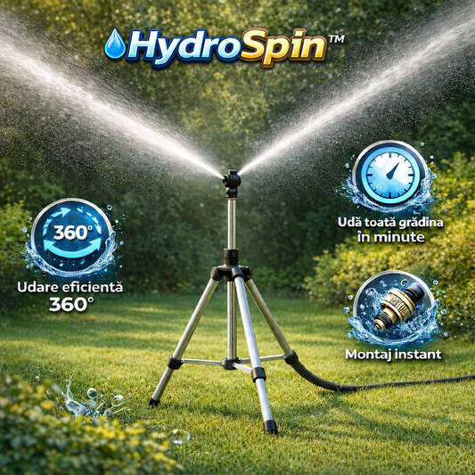 HydroSpin™ – Sistem Automat de Udare 360° pentru Grădină