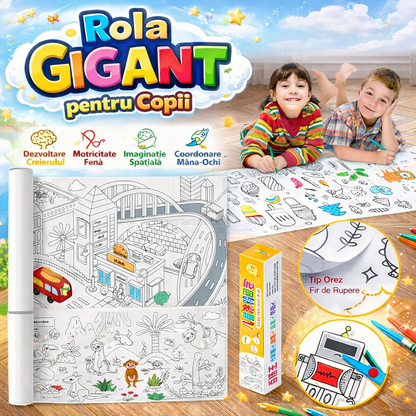 ROLA GIGANT - Rolă de desen pentru copii autoadezivă