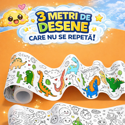 ROLA GIGANT - Rolă de desen pentru copii autoadezivă